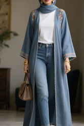 Women’s Long Sleeve Outer Shrug – Elegant Layer for Modest Dressing